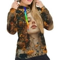 thumbnail image 4 of KLL Whimsical Flower Crown Maiden for Womens Pullover Hoodie with Pocket Hooded Long Sleeve Shirts Sweatshirt for Women-Large, 4 of 7