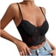 thumbnail image 1 of Camiseta sin mangas con cordones de malla con perspectiva de retazos de Color sólido a la moda de verano para mujer Pompotops lopia993405, 1 of 9