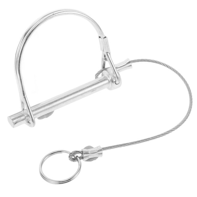 HLONKTrailer Hitch Pin Lock with Heavy Duty Wire Lock Safety Chain Connector with Locking Hitch Pins for Trailer