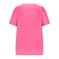 thumbnail image 5 of Posijego T-Shirts Surdimensionnés pour Femmes Manches Courtes Col Rond Hauts d'Été Décontractés Chemise Ample Tendance Blouses, 5 of 5