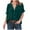 Green, variant on Casual Velour Short Sleeve Tops for Women Button Down V Neck Velvet Shirts for 2024 Spring Fashion Loose Tunic Top