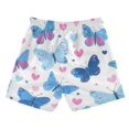 thumbnail image 2 of Kids' Beach Pants Comfortable Swim Trunks Cute Butterflies and Hearts Pattern Shorts for Pool Vacation and Lounge Wear 2T, 2 of 8