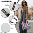 thumbnail image 5 of Eheartsgir Tote Handbag with with Zipper Lightweight, Vibrant Floral Print Large Capacity Top Handle Tote Bag for Shopping Daily Use, 5 of 6
