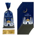 thumbnail image 4 of 25/50/100 bolsas de regalo para Eid Mubarak, decoración para Ramadán 2024, bolsas para galletas y dulces, regalo para fiesta islámica musulmana de Ramadán Kareem Eid Al-Fitr, 4 of 5