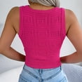 thumbnail image 6 of Womens Trendy Clothing Sexy Crop Tops for Women Going Out Front Cutout Crew Neck Sleeveless Corset Cropped Tank Tops Summer Fashion Tunic Tops, 6 of 6