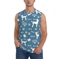 thumbnail image 1 of Balery Poodle Dog Camisetas sin mangas para hombre, absorbe la humedad y protege contra el mal olor.-Small, 1 of 7