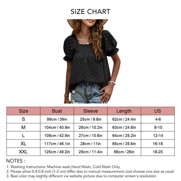 Top de manga corta abullonada de jacquard NikouMX para mujer