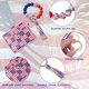 thumbnail image 5 of Pulsera con llavero y borlas de silicona con cuentas, llavero elástico con tarjetero o para mujer (bandera estadounidense), 5 of 7