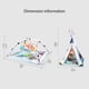 thumbnail image 2 of Baby Activity Play Gym Baby Activity Center Play Tent Con Juguetes Suaves Baby Play Mat Baby Fitness Frame Juegos De Interior Al Aire Libre 2 En 1 Noticed BA001091-00, 2 of 6