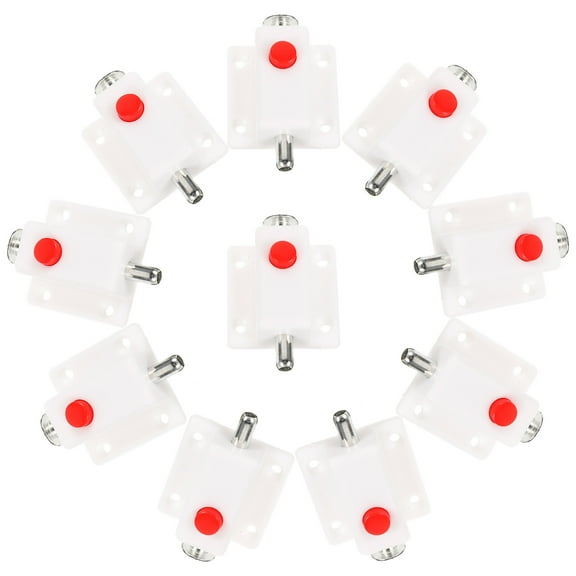 10 Pcs Plastic Self-elastic Pin Spring Latch Door Bolt Lock Rust-resistant Bolts Locks for inside Bedrooms Cabinet Catch