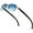 T0816-BLACKBL03, variant on Buffalo Horn Handmade Sun Glasses Square Rimless Luxury Sunglasses 0816