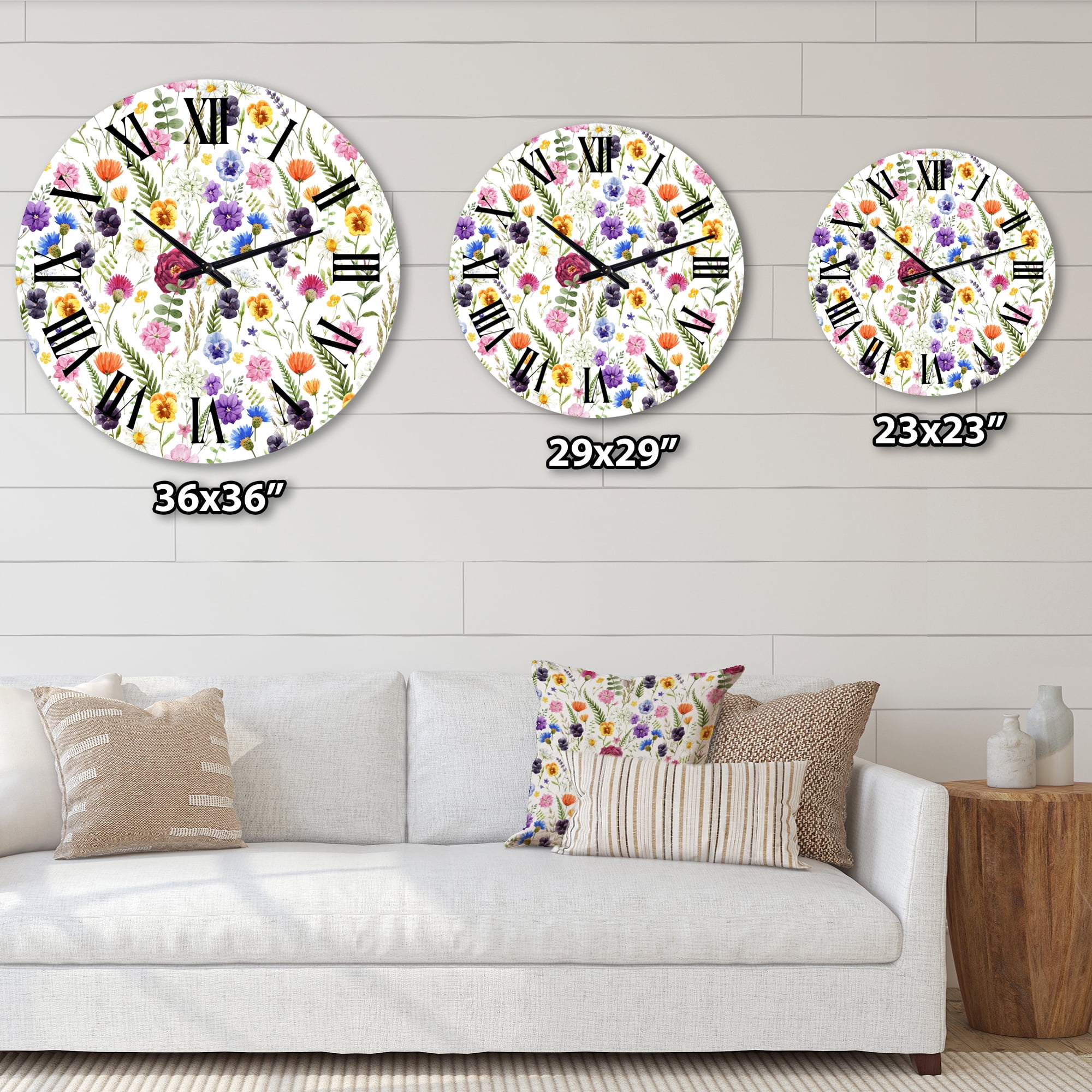 Designart 1 in Quartz Traditional Wall Clock