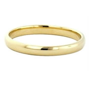 14k Gold Filled 3mm Plain Wedding Band Thumb Ring