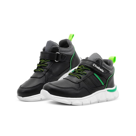 Tenis Bota Para Niño Casual Chabelo Contactel Negro 15-21.5 negro 15.5