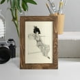thumbnail image 5 of Feather Hat I -Framed Print w/glass-Walnut, 5 of 8