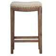 thumbnail image 4 of Cortesi Home Logan Counter Stool in Beige Linen, 24", 4 of 6