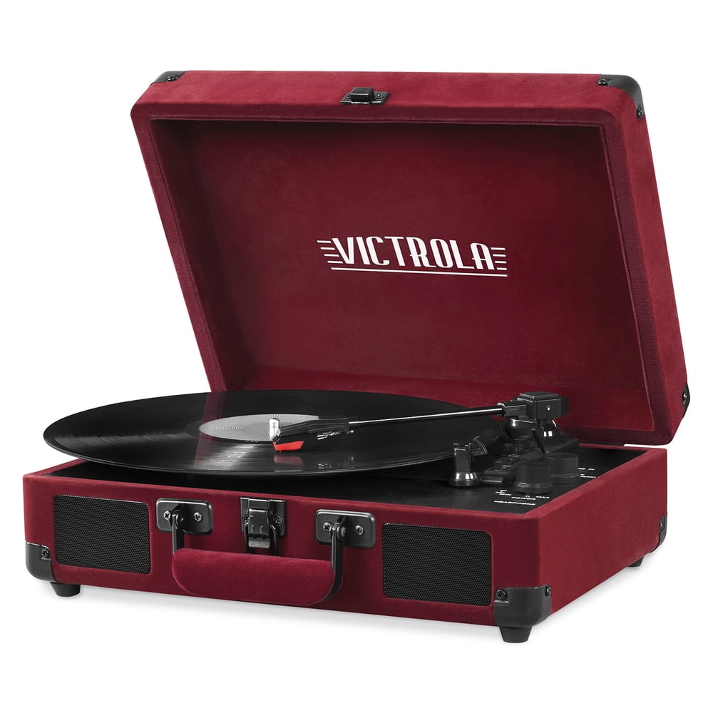 Victrola Bluetooth Suitcase Record Player with 3-speed