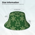 thumbnail image 6 of Bingfone Christmas (2) Bucket Hat For Men Women,Packable Reversible Printed Sun Hats,Fisherman Outdoor Travel Hiking Beach Caps, 6 of 9