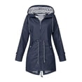 thumbnail image 2 of Chaqueta de esquí impermeable para mujer a prueba Chaqueta de lluvia a prueba para proteger con capucha cálido de invierno ejercicio - 5XL verde 5XL Salvador Dali Rompevientos, 2 of 4
