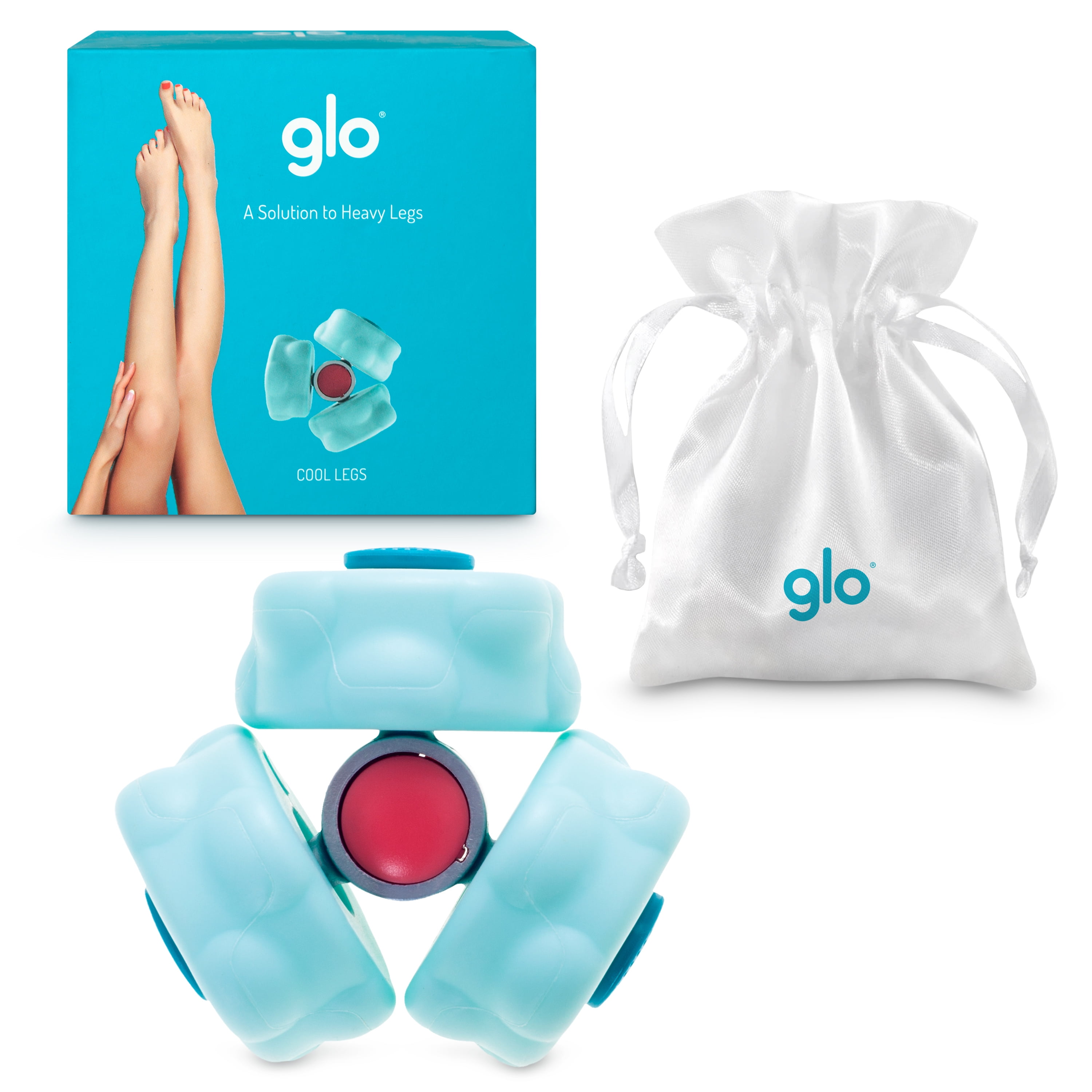 Glo910 Cryotherapy Cool Legs Massage Roller with Cooling Gel, for