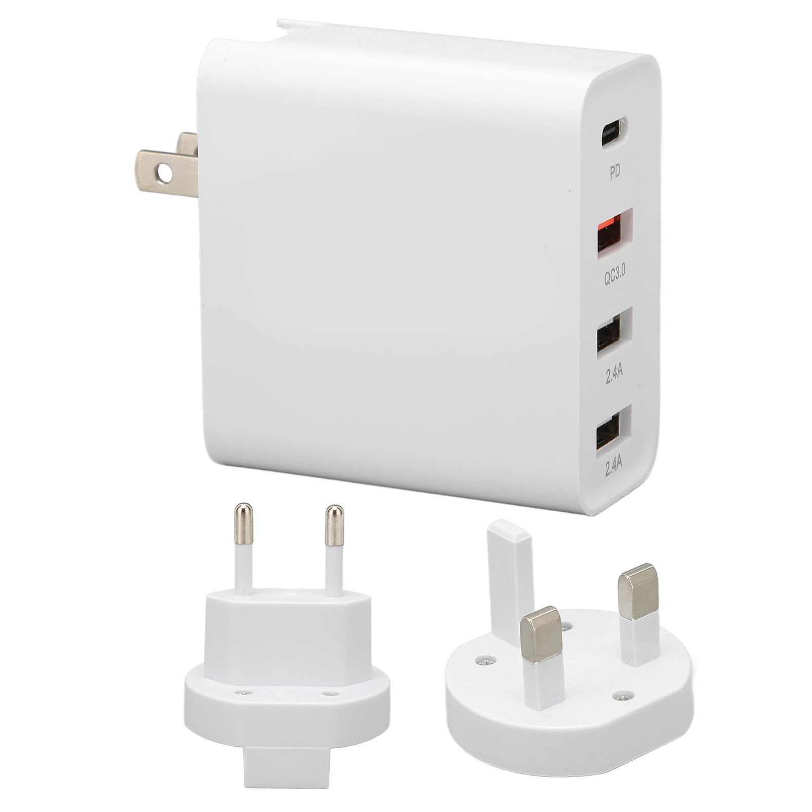 4 Port Fast Chargers, Folding Wide Compatibility Durable 4 Port Fast Charging Head For Phones