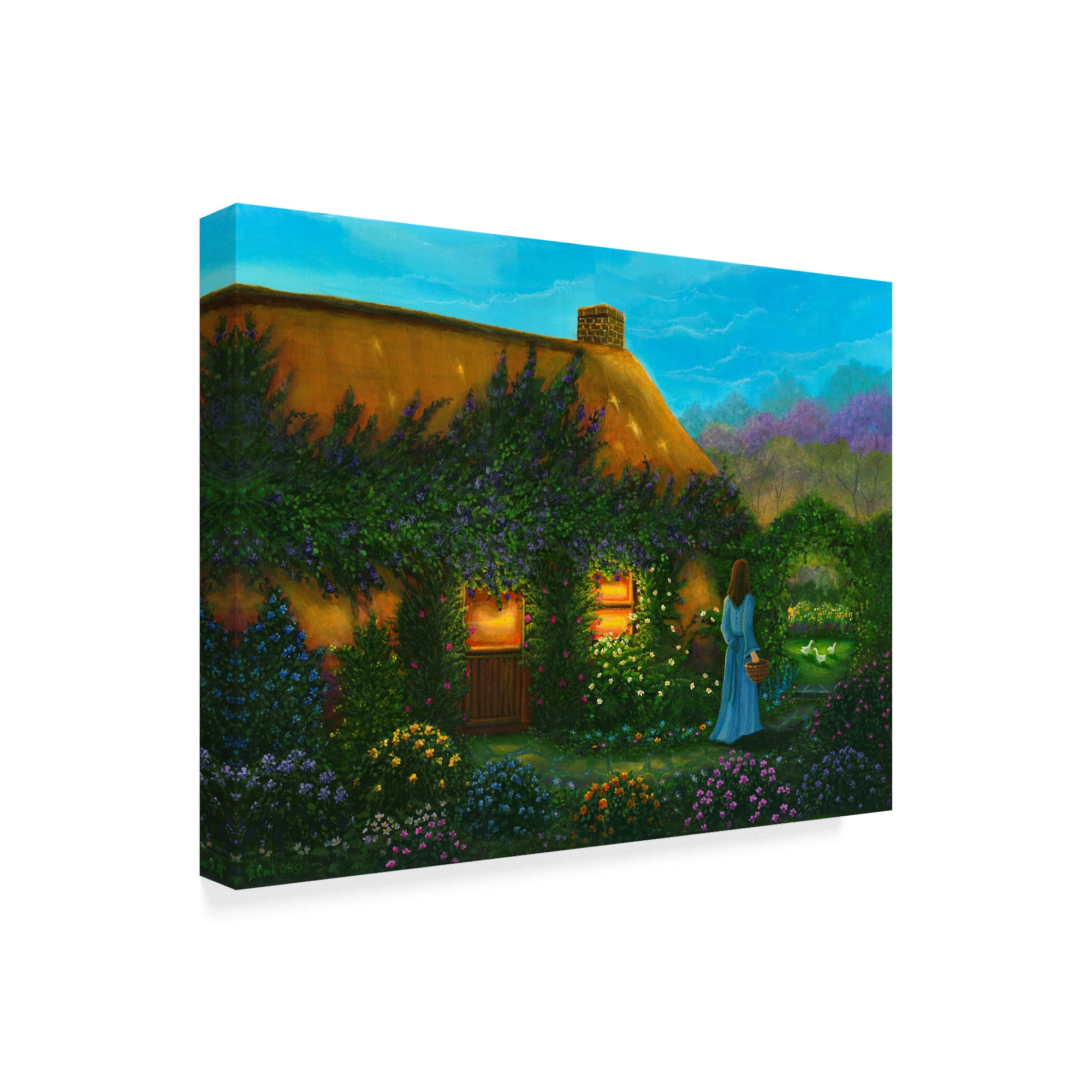 Trademark Fine Art 'Irish Cottage' Canvas Art by Bonnie B Cook