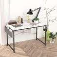 thumbnail image 2 of . Computer Desk with Non-Woven Storage Bag Office Work Desk for Small Spaces Writing Study Industry Modern Table for Bedroom Home Office, 2 of 9
