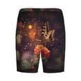 thumbnail image 5 of Easygdp Butterfly Sitting on a Flower Men's Short Pajama Pants, Sleep Shorts, Household Pants, Casual Pants with Pockets - 4X-Large, 5 of 9