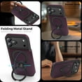 thumbnail image 5 of Dteck for iPhone 17 Pro Max Case, Card Holder RFID Blocking Flip Leather Case for iPhone 17 Pro Max, Magnetic Ring Stand Compatible with MagSafe, Full Body Protection Shockproof for Men Women,Purple, 5 of 8