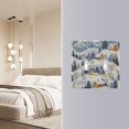 thumbnail image 4 of Yayeee Toggle Light Switch Wall Plate 2-Gang 4.56"x4.48" Decorative Outlet Cover, Snowy Winter, 4 of 7