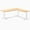 Bamboo / White, variant on Desky Zero Bamboo L-Shape Office Desk - Bamboo / 72 X 30 X 70 X 24 Inches / Space Gray