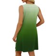 thumbnail image 4 of Vestido Corto para Mujeres Verano sin Mangas Cuello en V, Impresión de Moda con Bolsillos, Poliéster de Algodón Casual, 4 of 8