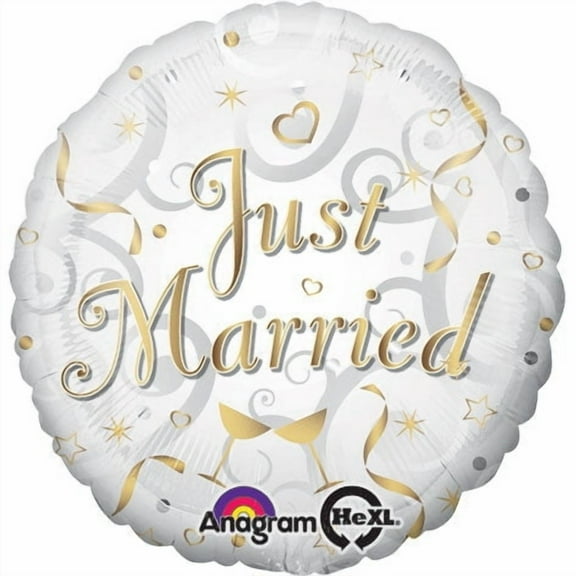 18" Just Married Hx