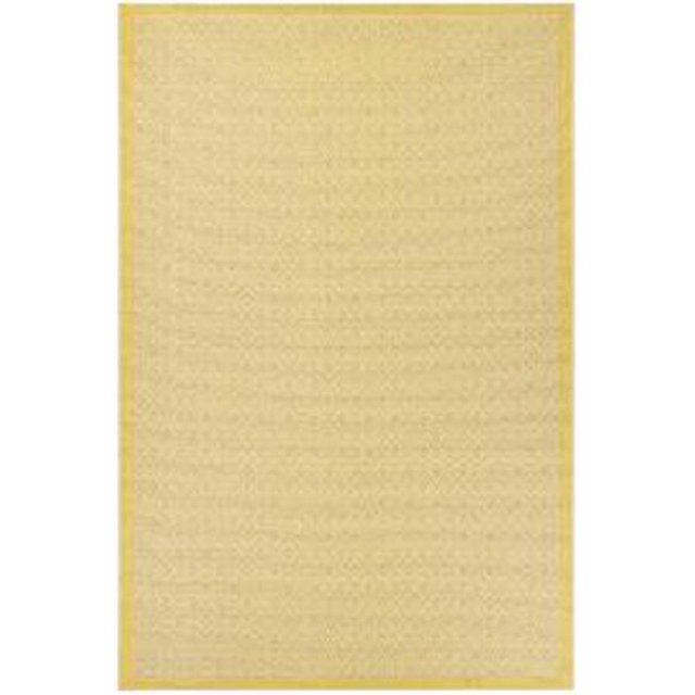 Couristan 79491683053076T 5 Pi 3 Po x 7 Pi 6 Po Monaco Mer Jetée Tapis&44; Sable & Citron