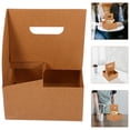 thumbnail image 2 of 10 portavasos de papel kraft de 4 ranuras para café, 2 of 7