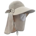 thumbnail image 1 of Chapeau Pare-Soleil UPF+50 pour Femmes à Rabat Détachable, Pliable, à Grand Bord, Protection UV, Masque Facial, 1 of 5