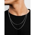 thumbnail image 4 of ChainsHouse 1.0mm Thin Stainless Steel Snake Chain Necklaces for Women Men Silver Lobster Clasp 18"-30" Jewelry Gift, 4 of 9