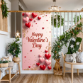 thumbnail image 5 of LUUFILx Valentine's Day Banner with Hearts and Roses Party Background Decoration Backdrop Romantic Celebration Event Photography Decor, 5 of 8