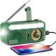 thumbnail image 1 of Radio meteorológica, radio de emergencia con manivela y cargador solar, radio portátil de onda corta AM FM a batería con linterna LED y cargador USB. Radio de manivela con alerta., 1 of 7