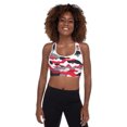 thumbnail image 5 of Padded Red Camo Sports Bra, 5 of 5