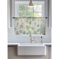 thumbnail image 3 of Sheer Curtains 45 Inch Length 2 Panels Set for Kitchen, Aqua Coastal Starfish Semi Sheer Curtains for Windows, Farmhouse Nautical Seahorse Coral Voile Window Treatments Rod Pocket Curtain, 3 of 7