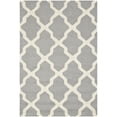 thumbnail image 2 of SAFAVIEH Cambridge Liam Geometric Wool Area Rug, Silver/Ivory, 4' x 6', 2 of 7