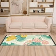 thumbnail image 2 of Yayeee Runner Rug for Bedroom 2'x6' Machine Washable Hallway Non Slip Mat, Floral Wave, 2 of 8
