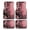 Bold Pink Swirl Floral, variant on 4-Piece Car Floor Mats Set, Bold Pink Swirl Floral Crystal Velvet Automotive Front & Rear Floor Liners, Universal Fit for Car, Truck, SUV