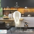 thumbnail image 6 of Bulbrite Solana 60 Watt Equivalent G25 Smart WiFi Connected 90CRI LED Edison Filament Light Bulb, 6 of 10