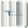 REVERSE OSMOSIS/DRINKING WATER FILTER 2 SEDIMENTS 1 CARBON 1 INLINE CARBON 4PCS.
