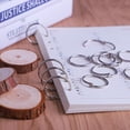 thumbnail image 4 of Book Rings Metal Rings 50pcs 50mm Book Binding Rings For Notebook Diary Photo Album Diy Planner, 4 of 5