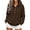 Coffee, variant on Maplenight Womens Henley Sweatshirts Waffle Knit Button Up Pullover Sweatshirt Side Slit Long Sleeve Casual Fall Tops