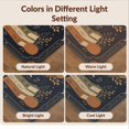 thumbnail image 7 of Design&I 8'x10' Washable Area Rug Sleek Flatweave Pet Friendly Midnight Blue Gold Autumnal Motif Decorative Design Seasonal Ghost and Pumpkin for King Size Bedroom, Under Bed, 7 of 7