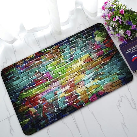 doormat colorful 30x18 phfzk mats graffiti rugs brick inches outdoors indoor floor